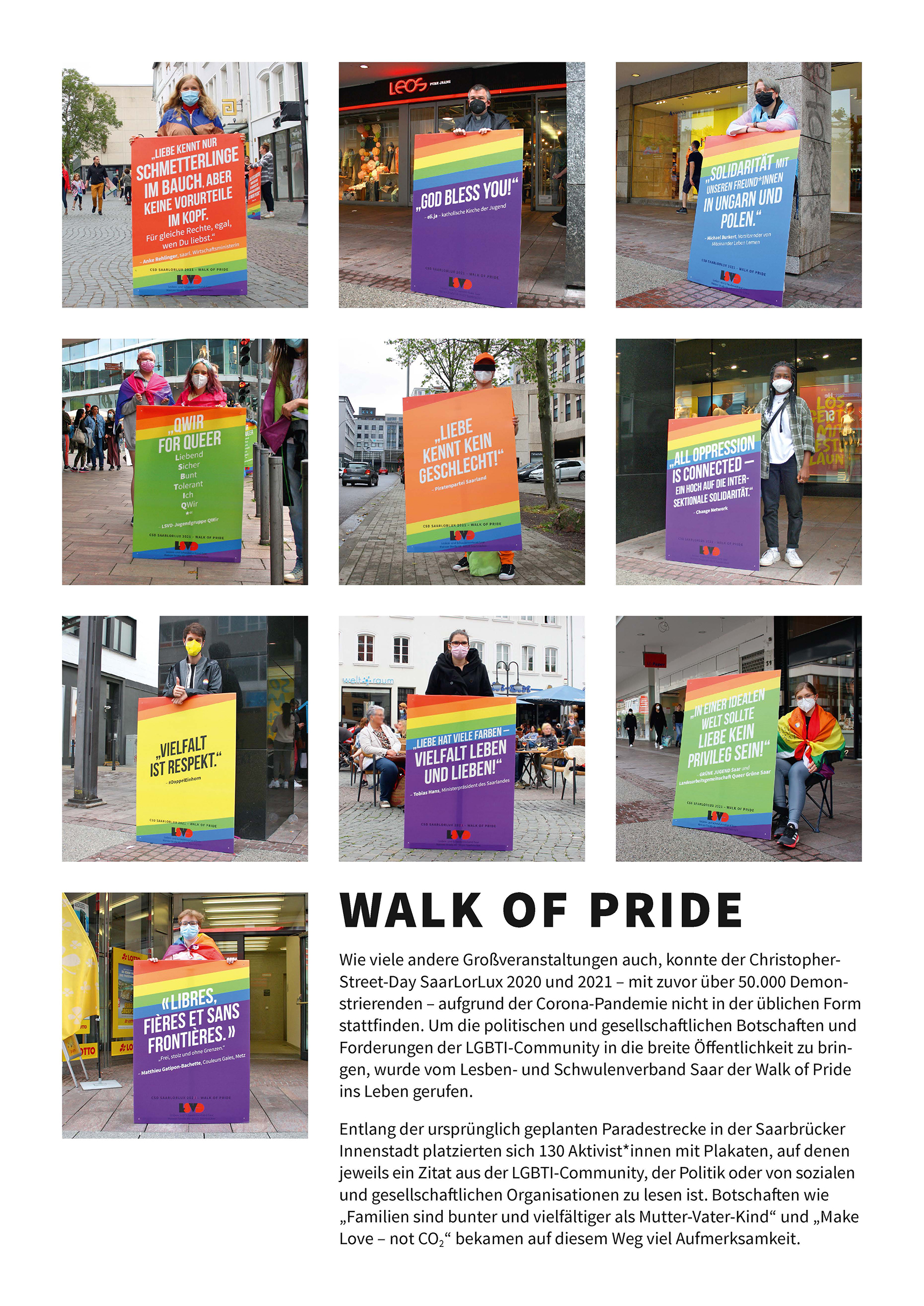 Walk of Pride – Anerkennung 2021